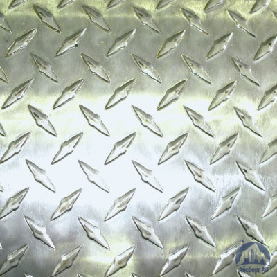Рифлёный алюминиевый лист "Чечевица" 1,5х1500х3000 мм АМГ2НР купить в Липецке